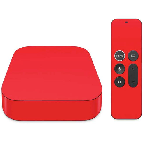Red Solid Apple TV Skin